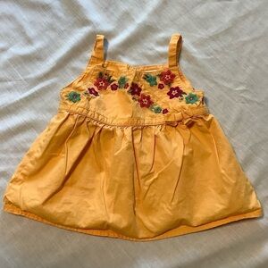GYMBOREE orange summer top with flowers. Size 2T.